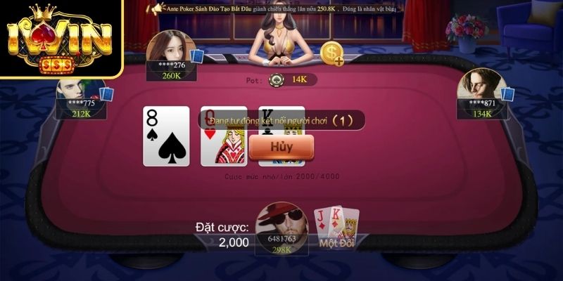 Cập nhật cách chơi một ván Xì Tố trực tuyến tại IWIN